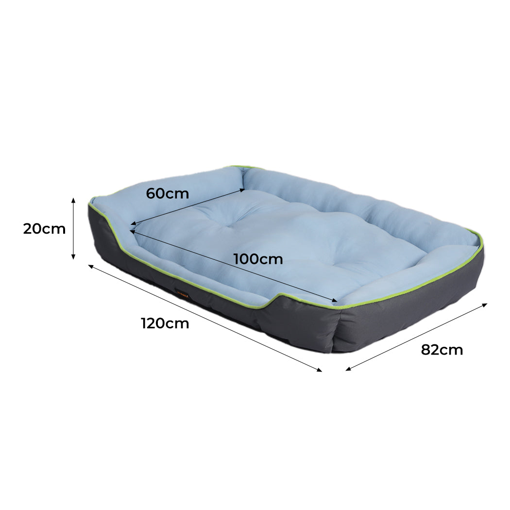 Pet Cooling Bed Sofa  Mat Bolster Insect Prevention Outdoor Summer XXL Grey - image3