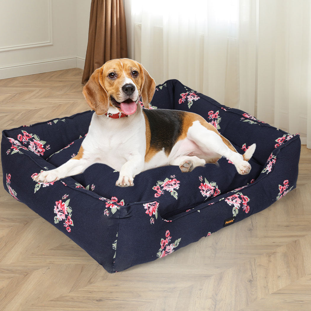 Dog Calming Bed Pet Cat Washable Removable Cover Double-Sided Cushion L - image8