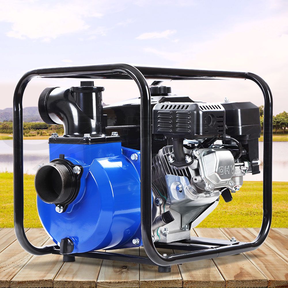 8HP 3" Petrol Water Pump Garden Irrigation Transfer Blue - image7