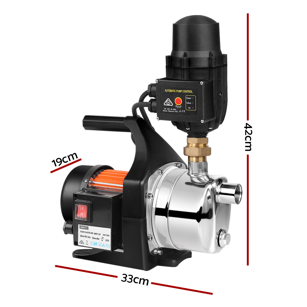 800W High Pressure Garden Water Pump with Auto Controller - image2