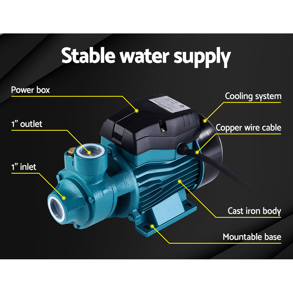 Peripheral Water Pump Clean Garden Farm Rain Tank Irrigation Electric QB60 - image3