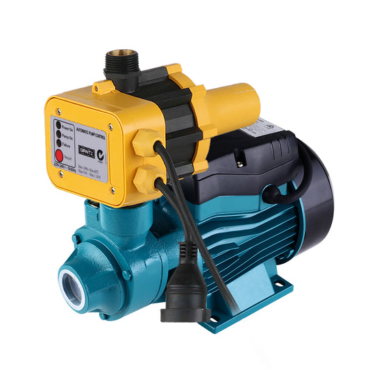 Auto Peripheral Water Pump Clean Electric Garden Farm Rain Tank Irrigation QB60 Yellow - image1