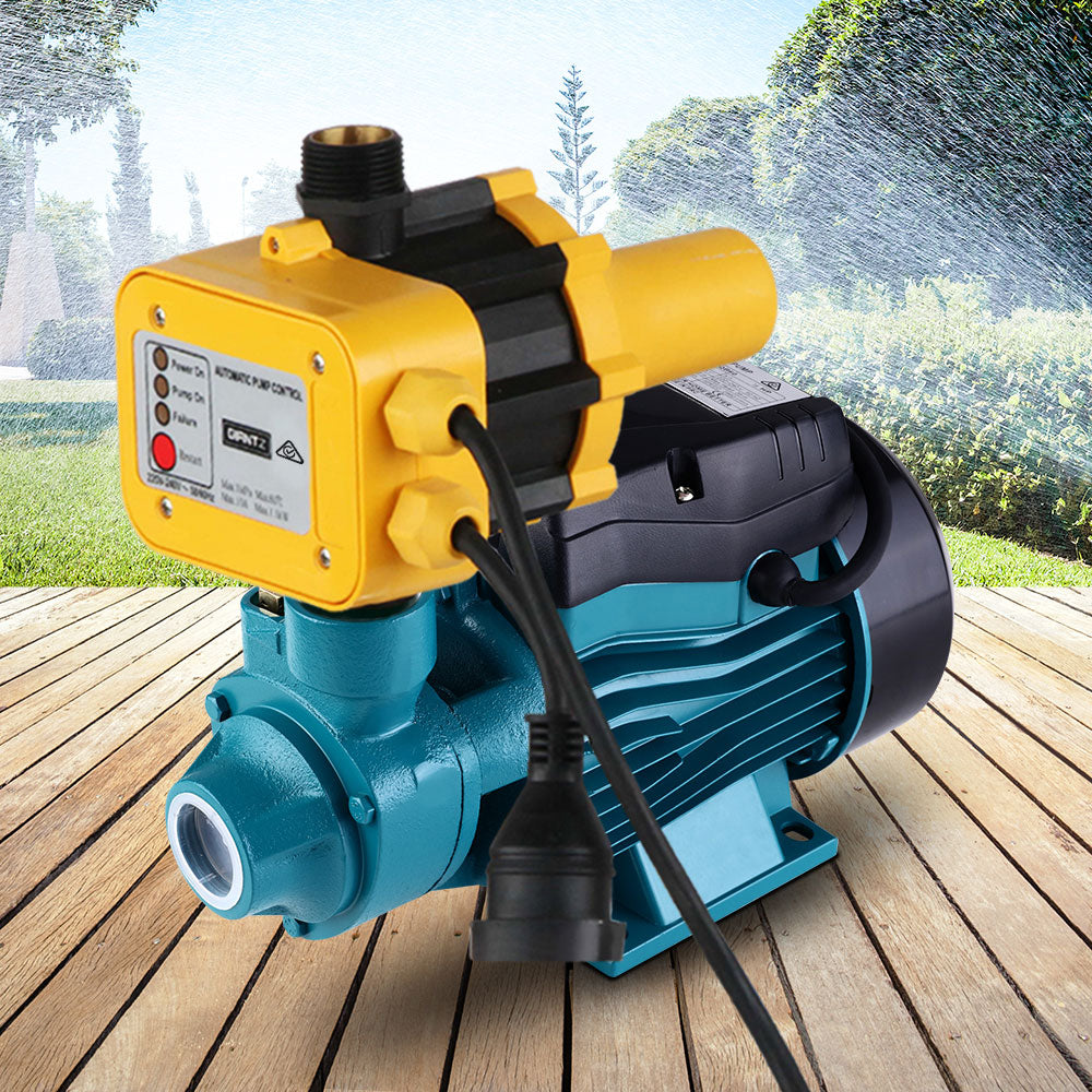 Auto Peripheral Water Pump Clean Electric Garden Farm Rain Tank Irrigation QB60 Yellow - image8