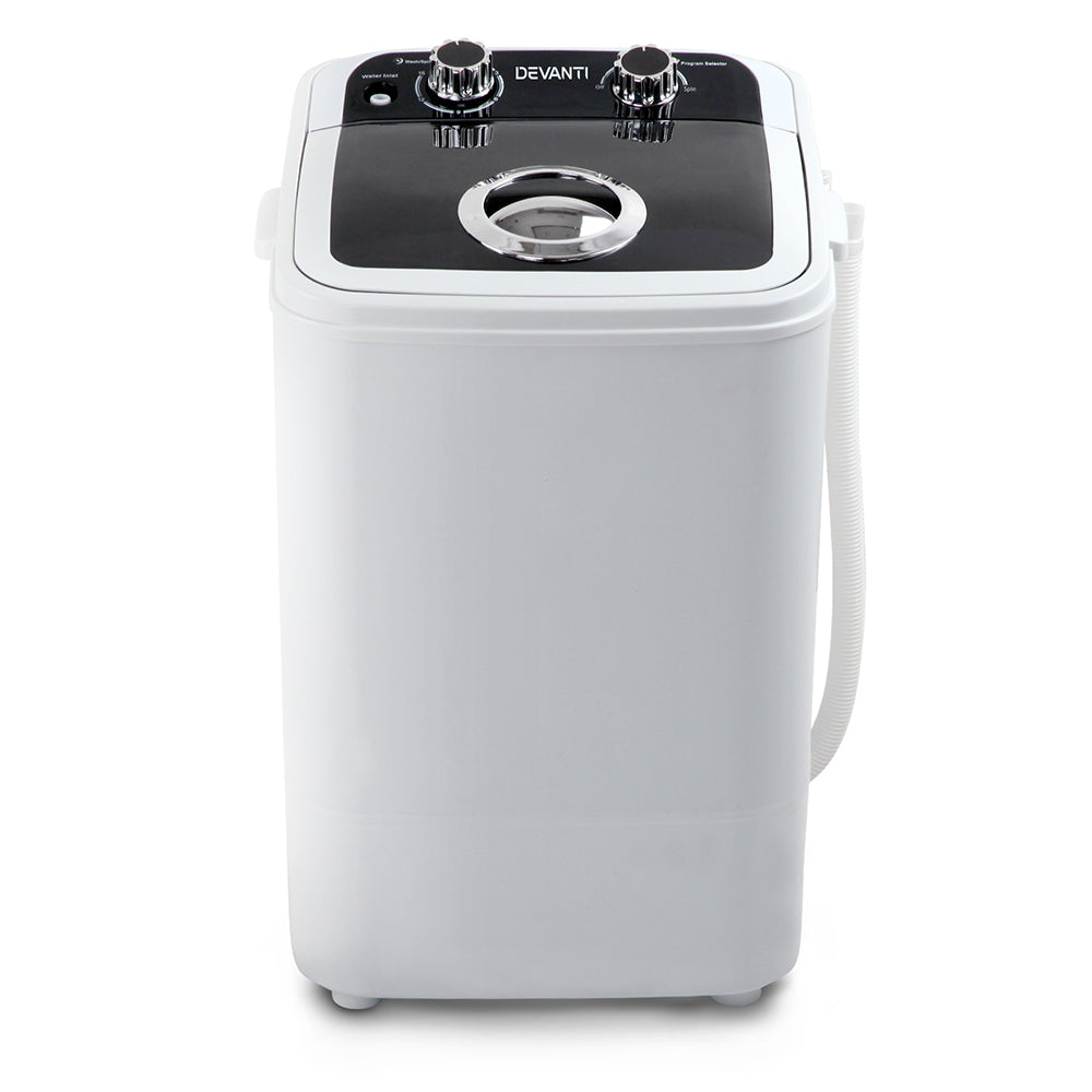 4.6KG Mini Portable Washing Machine - Black - image3