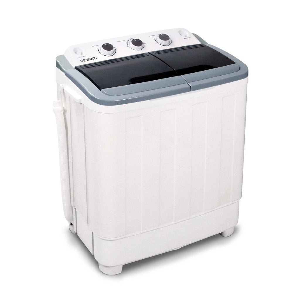 5KG Mini Portable Washing Machine - White - image1