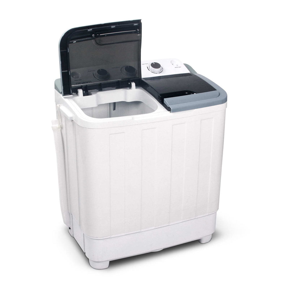 5KG Mini Portable Washing Machine - White - image5