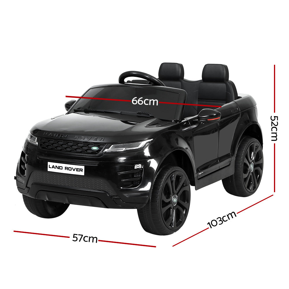 Kids Ride On Car Licensed Land Rover 12V Electric Car Toys Battery Remote Black - image2
