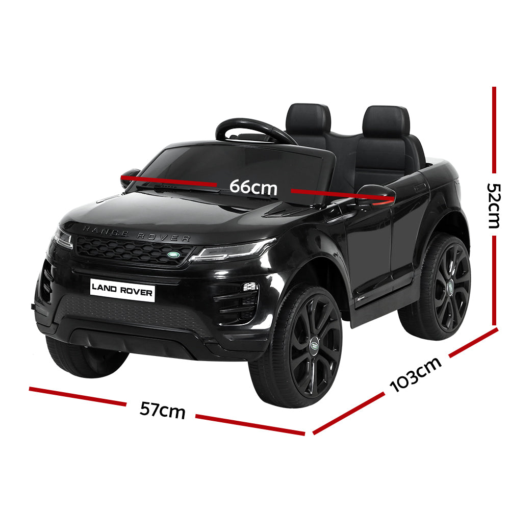 Kids Ride On Car Licensed Land Rover 12V Electric Car Toys Battery Remote Black - image2