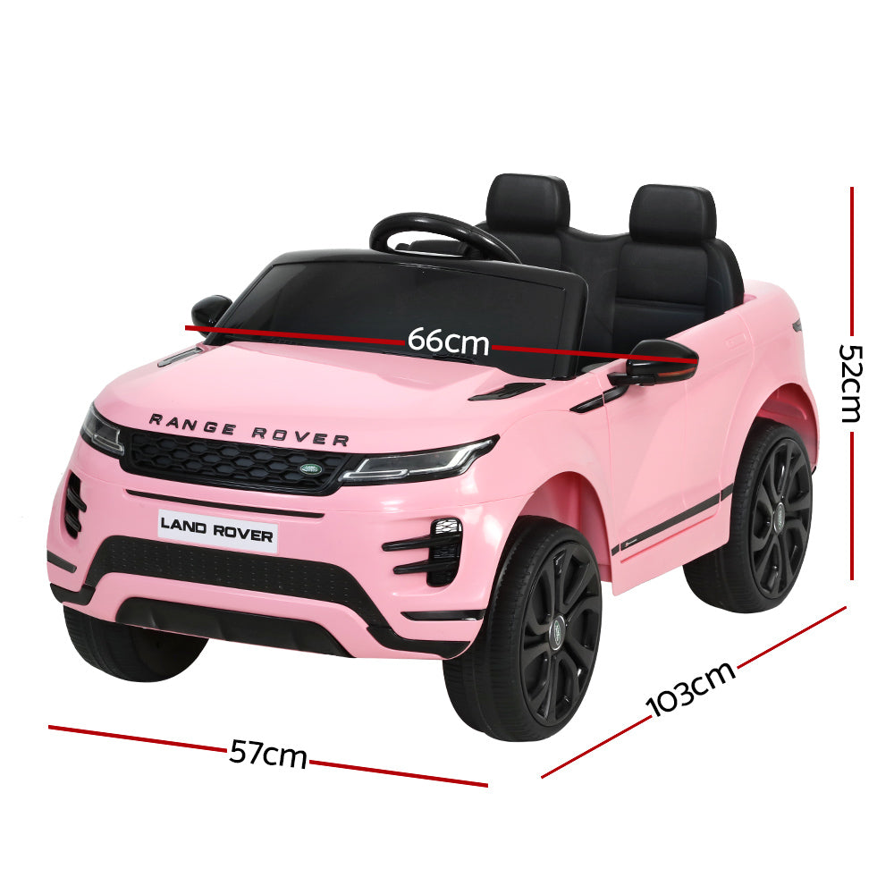 Kids Ride On Car Licensed Land Rover 12V Electric Car Toys Battery Remote Pink - image2