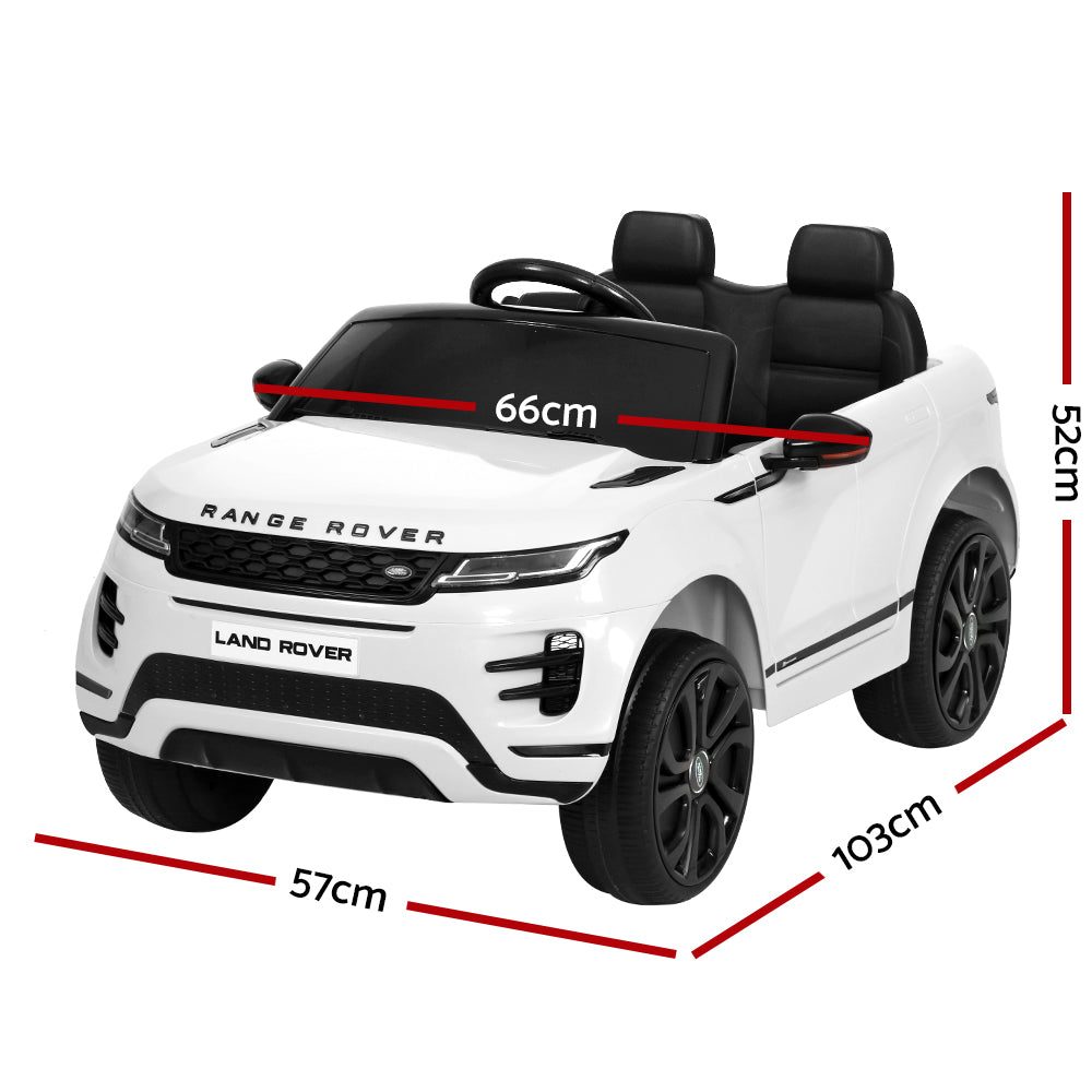 Kids Ride On Car Licensed Land Rover 12V Electric Car Toys Battery Remote White - image2