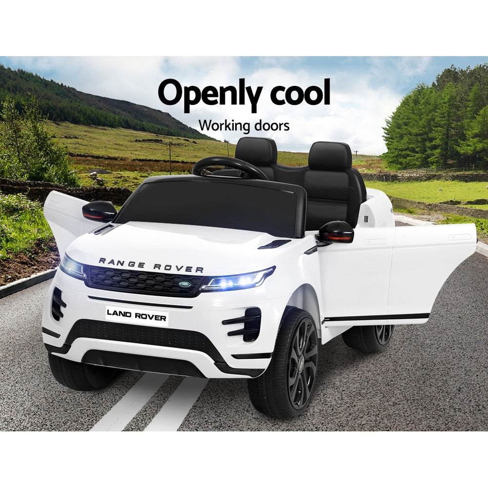 Kids Ride On Car Licensed Land Rover 12V Electric Car Toys Battery Remote White - image4