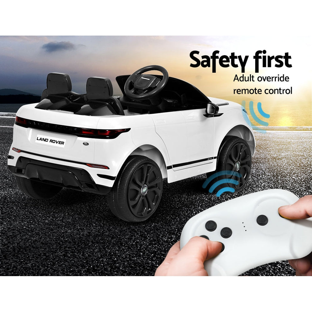 Kids Ride On Car Licensed Land Rover 12V Electric Car Toys Battery Remote White - image6