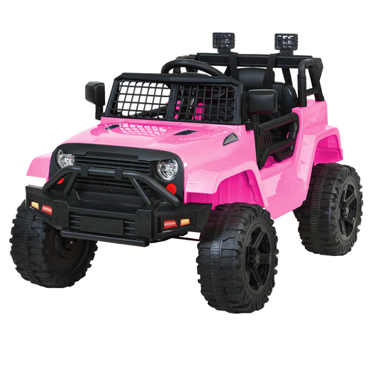 Rigo Kids Ride On Car Electric 12V Car Toys Jeep Battery Remote Control Pink - image1