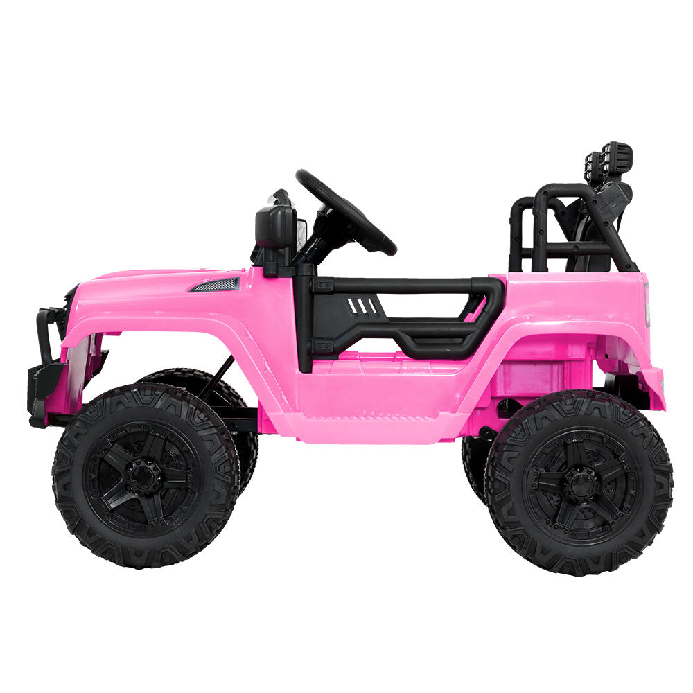 Rigo Kids Ride On Car Electric 12V Car Toys Jeep Battery Remote Control Pink - image4