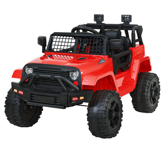 Rigo Kids Ride On Car Electric 12V Car Toys Jeep Battery Remote Control Red - image1