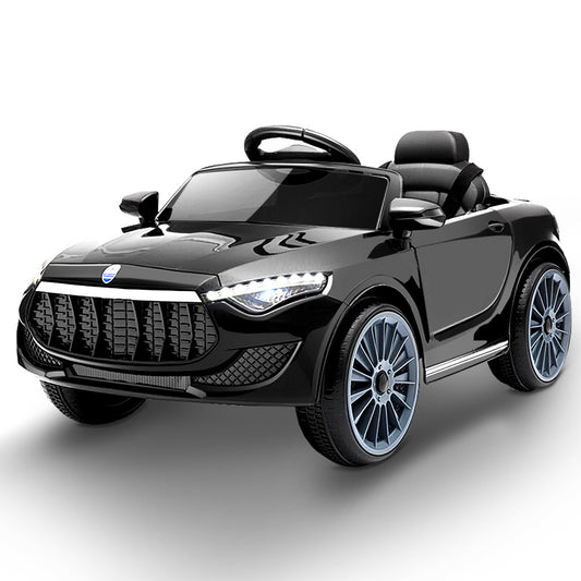 Rigo Kids Ride On Car Electric Toys 12V Battery Remote Control Black MP3 LED - image1