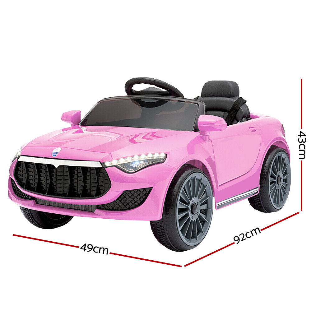 Rigo Kids Ride On Car Battery Electric Toy Remote Control Pink Cars Dual Motor - image2
