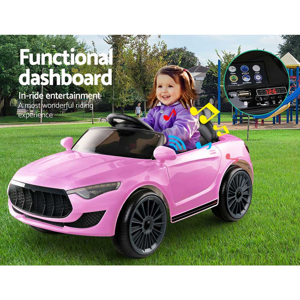 Rigo Kids Ride On Car Battery Electric Toy Remote Control Pink Cars Dual Motor - image10