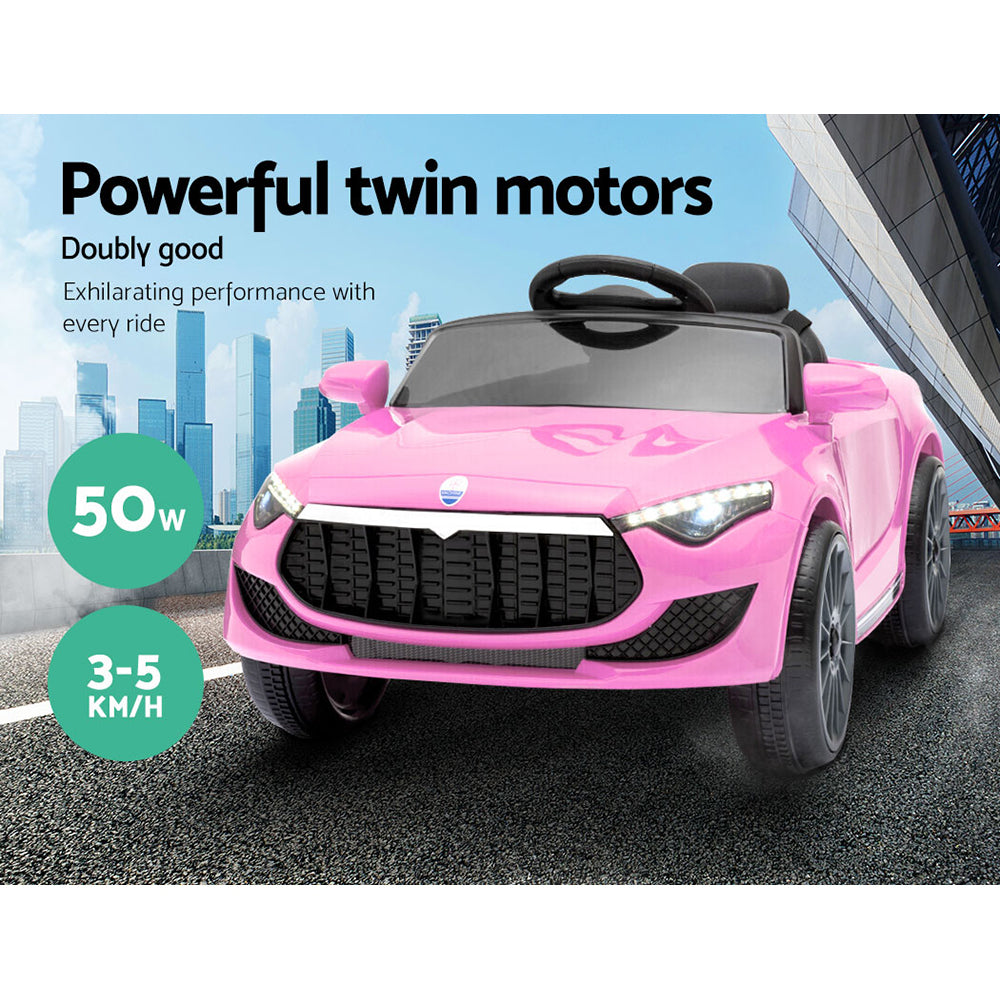 Rigo Kids Ride On Car Battery Electric Toy Remote Control Pink Cars Dual Motor - image11