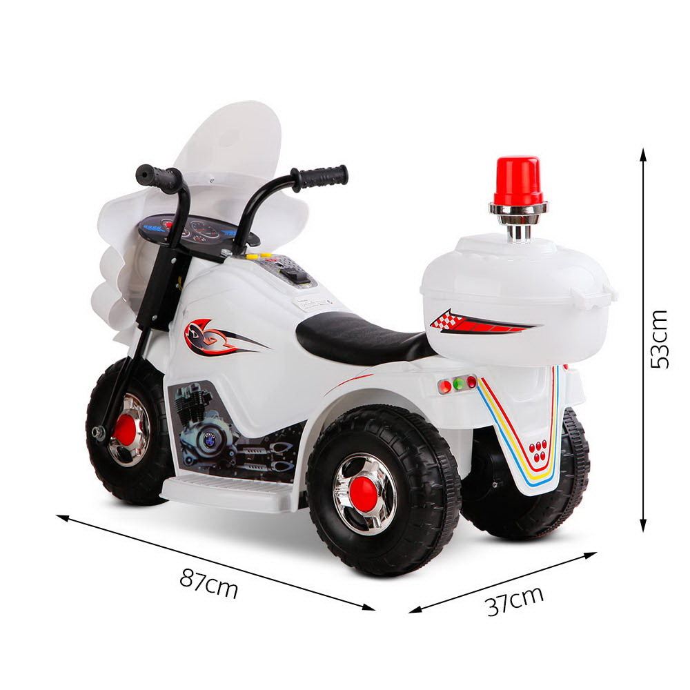 Rigo Kids Ride On Motorbike Motorcycle Car Toys White - image2