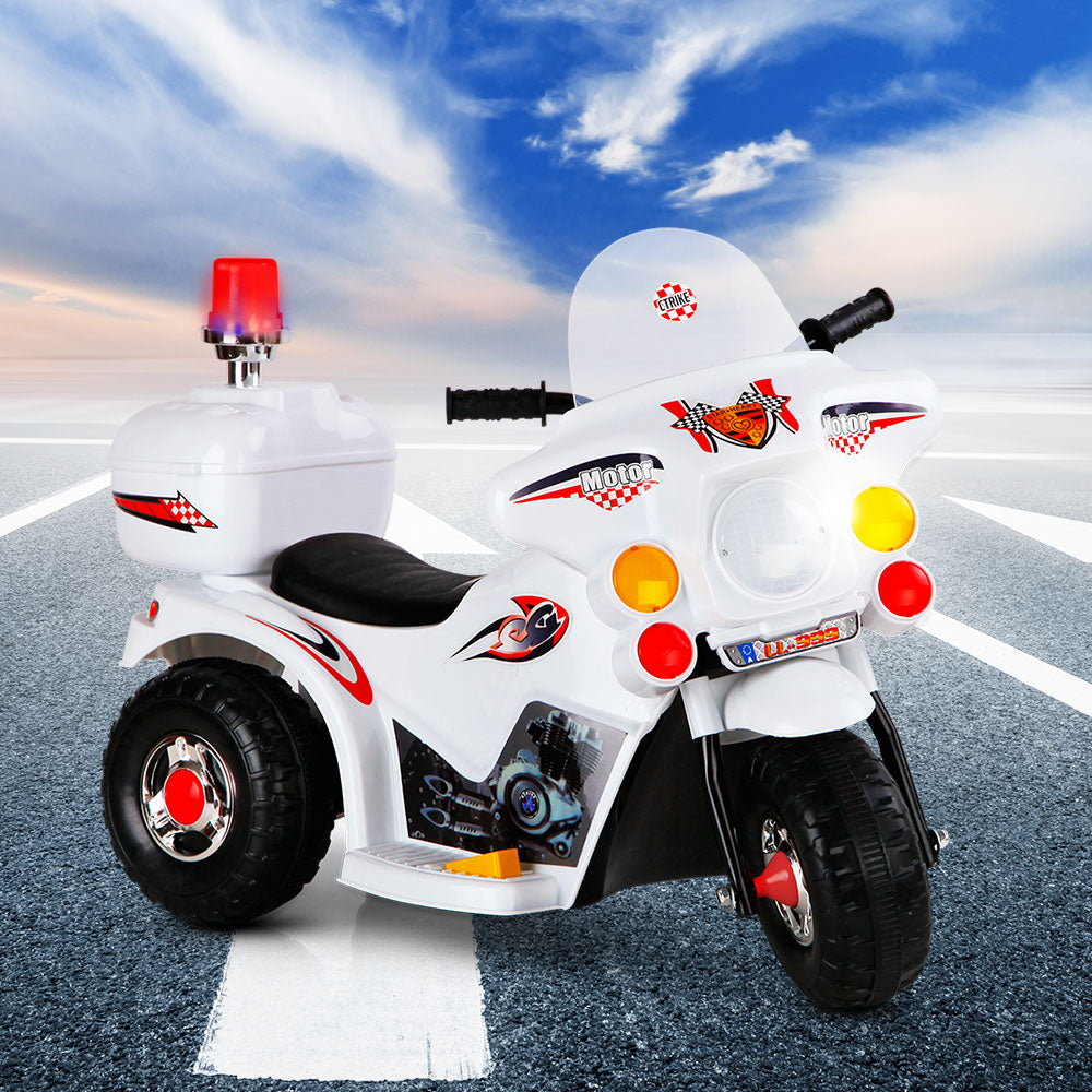 Rigo Kids Ride On Motorbike Motorcycle Car Toys White - image7