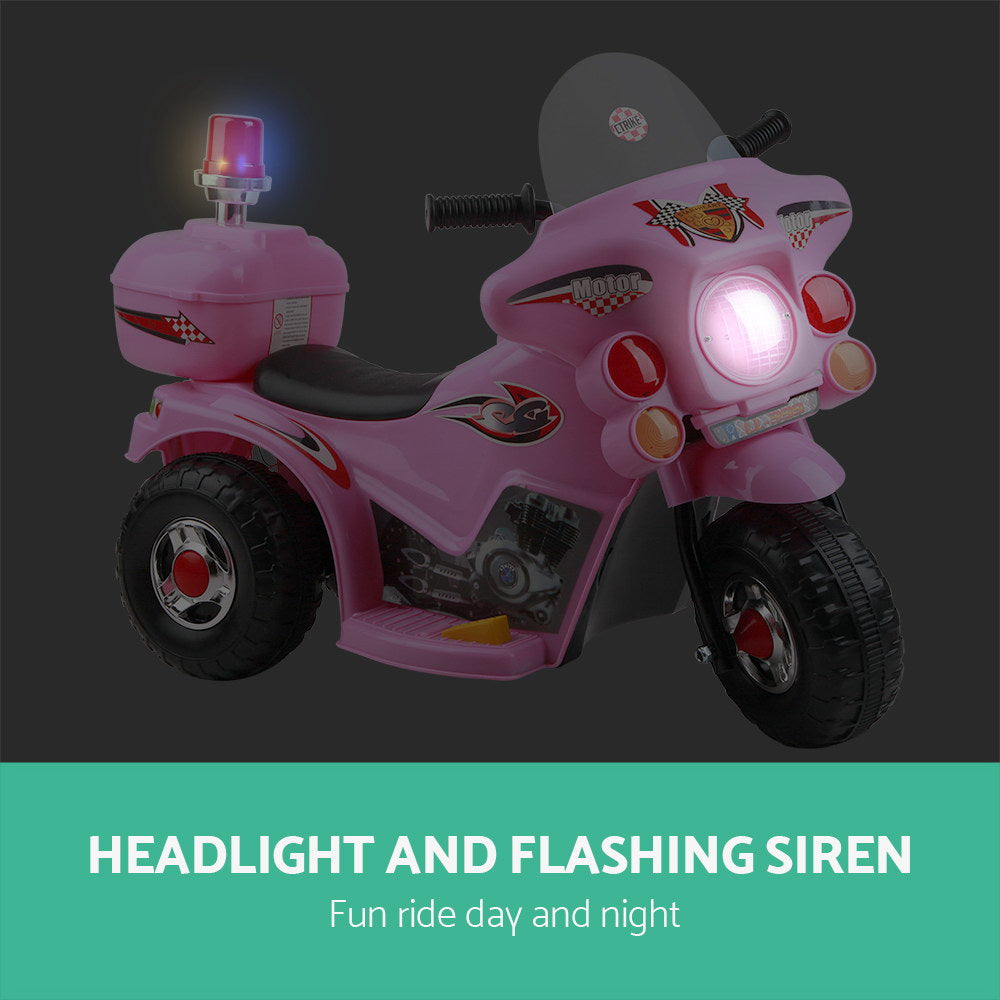 Rigo Kids Ride On Motorbike Motorcycle Car Pink - image5