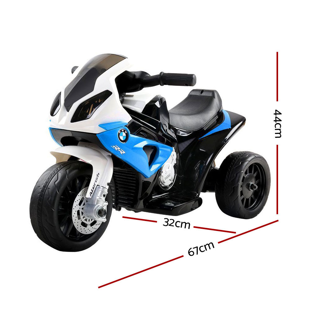 Kids Ride On Motorbike BMW Licensed S1000RR Motorcycle Car Blue - image2