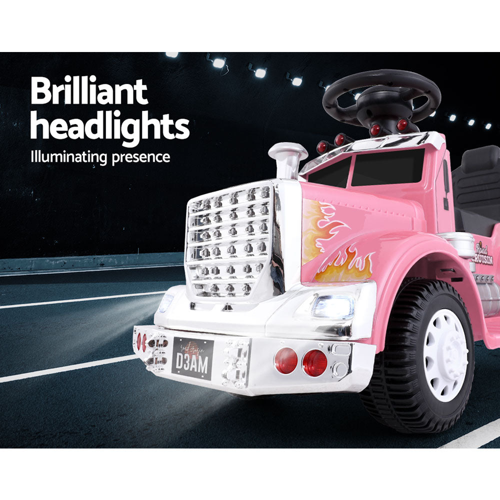 Ride On Cars Kids Electric Toys Car Battery Truck Childrens Motorbike Toy Rigo Pink - image5