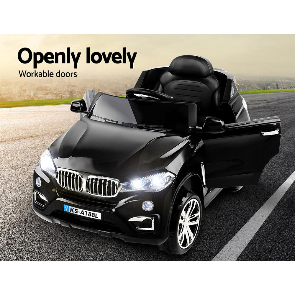 Kids Ride On Car BMW X5 Inspired Electric 12V Black - image4
