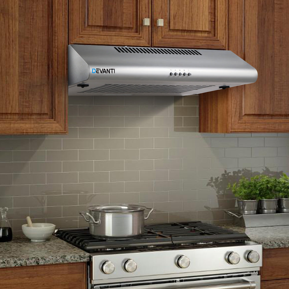 Fixed Range Hood Rangehood Stainless Steel Kitchen Canopy 90cm 900mm - image7