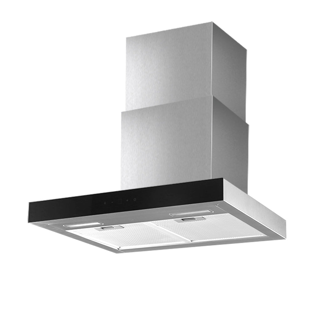 Rangehood 600mm Range Hood 60cm Stainless Steel Glass Kitchen Canopy - image1