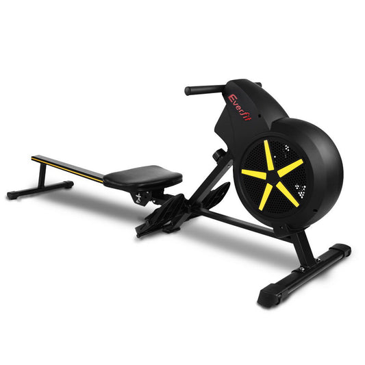 Rowing Exercise Machine Rower Resistance Fitness Home Gym Cardio Air - image1