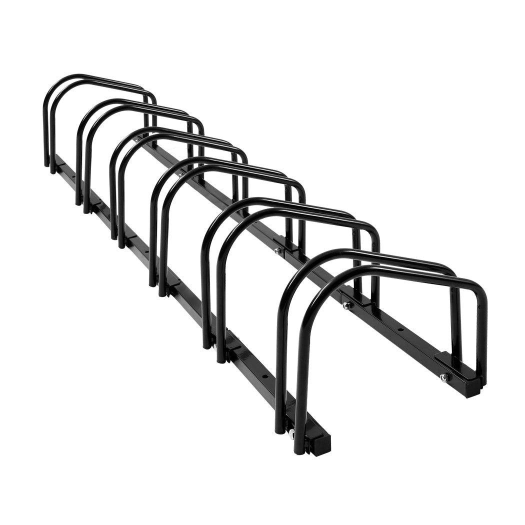 6-Bikes Stand Bicycle Bike Rack Floor Parking Instant Storage Cycling Portable - image2