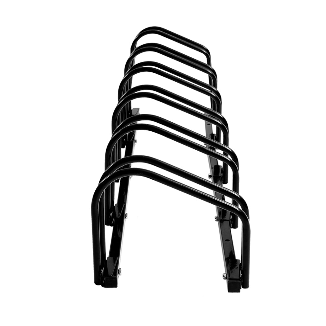 6-Bikes Stand Bicycle Bike Rack Floor Parking Instant Storage Cycling Portable - image5