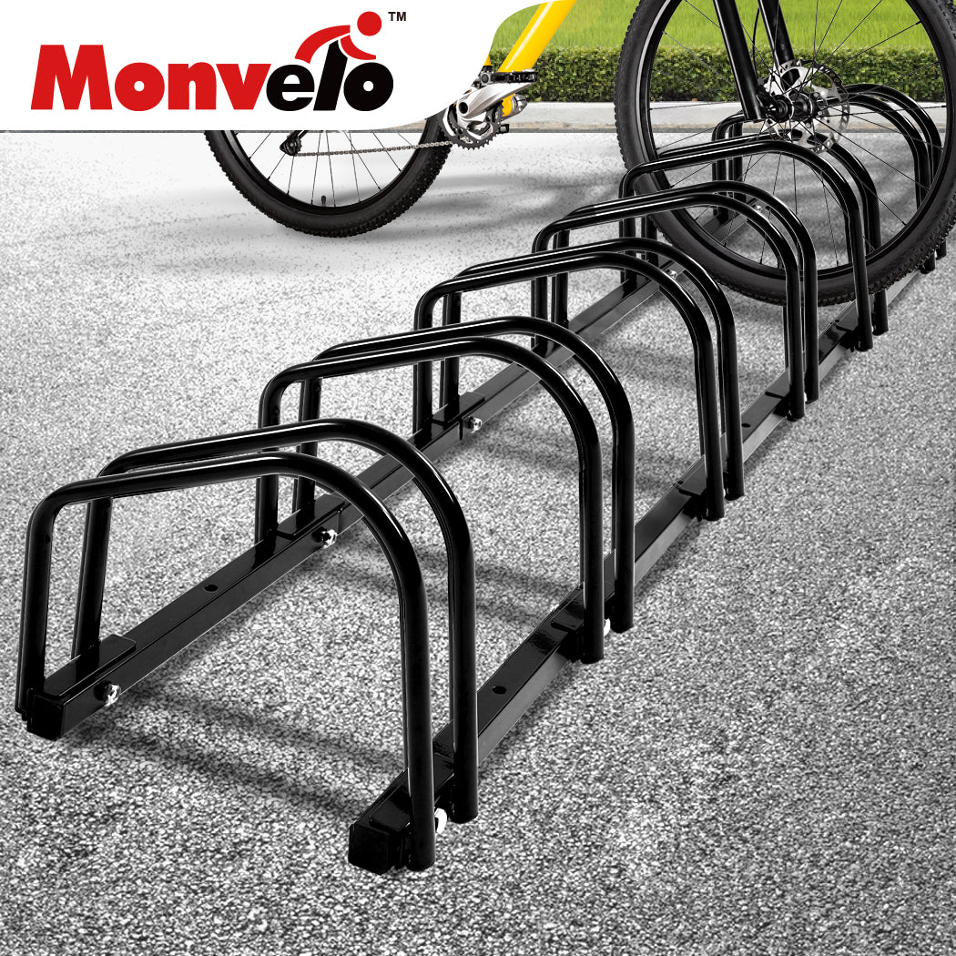 6-Bikes Stand Bicycle Bike Rack Floor Parking Instant Storage Cycling Portable - image7
