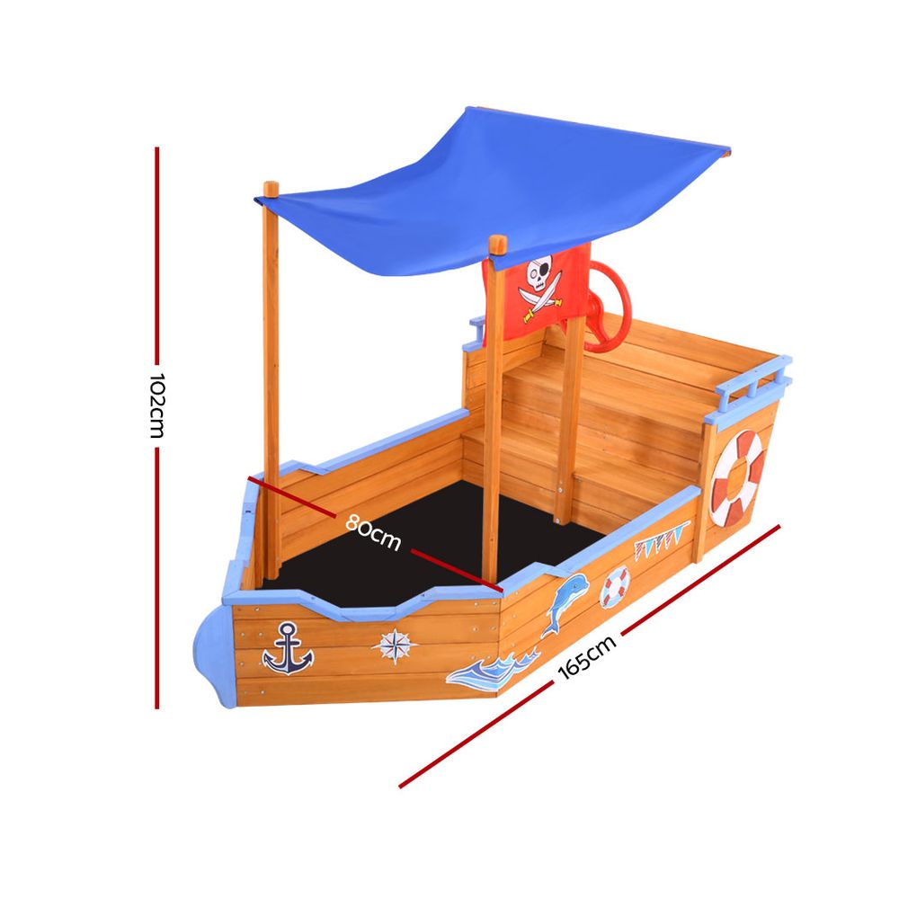 Boat Sand Pit With Canopy - image2