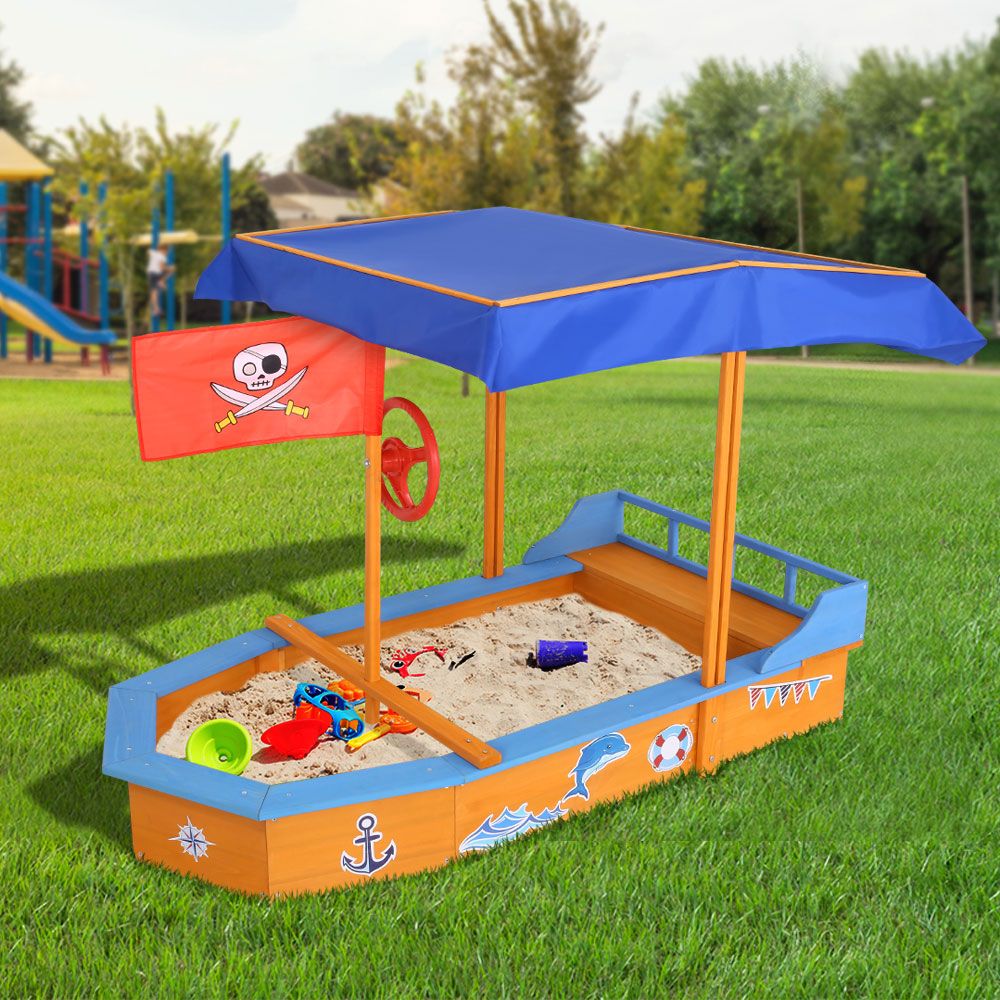 Boat-shaped Canopy Sand Pit - image7