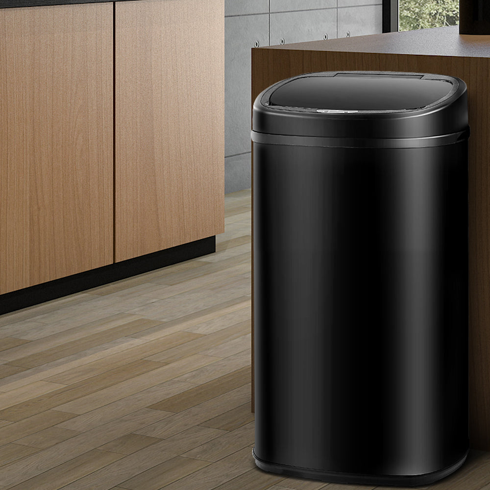 58L Motion Sensor Rubbish Bin - Black - image7