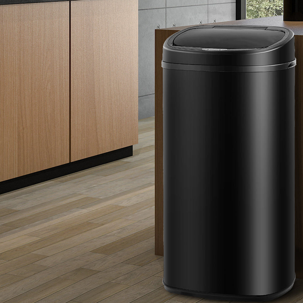 68L Motion Sensor Rubbish Bin - Black - image7