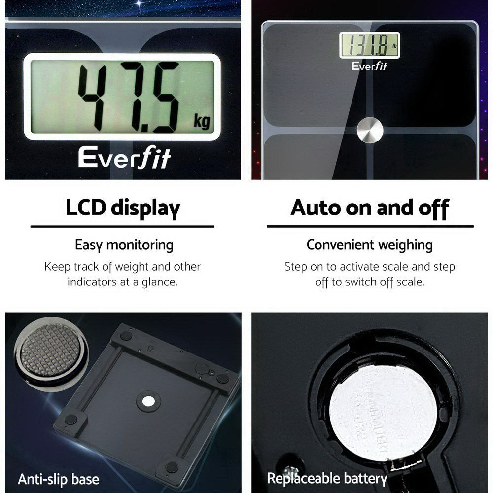 Bathroom Scales Digital Weighing Scale 180KG Electronic Monitor Tracker - image5