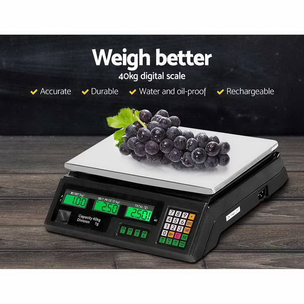 40KG Digital Kitchen Scale Electronic Scales Shop Market Commercial - image3