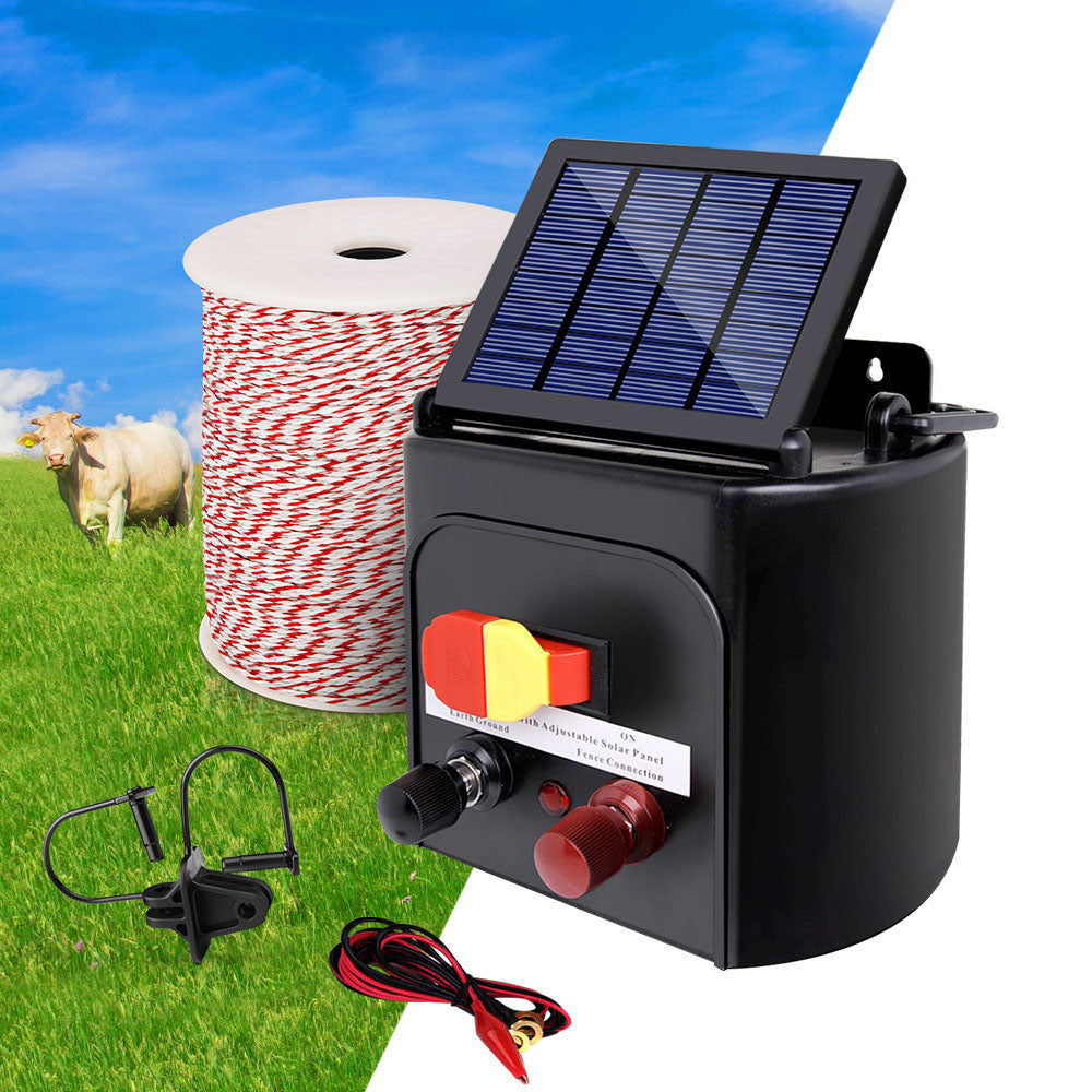 3km Solar Electric Fence Energiser Charger with 500M Tape and 25pcs Insulators - image7