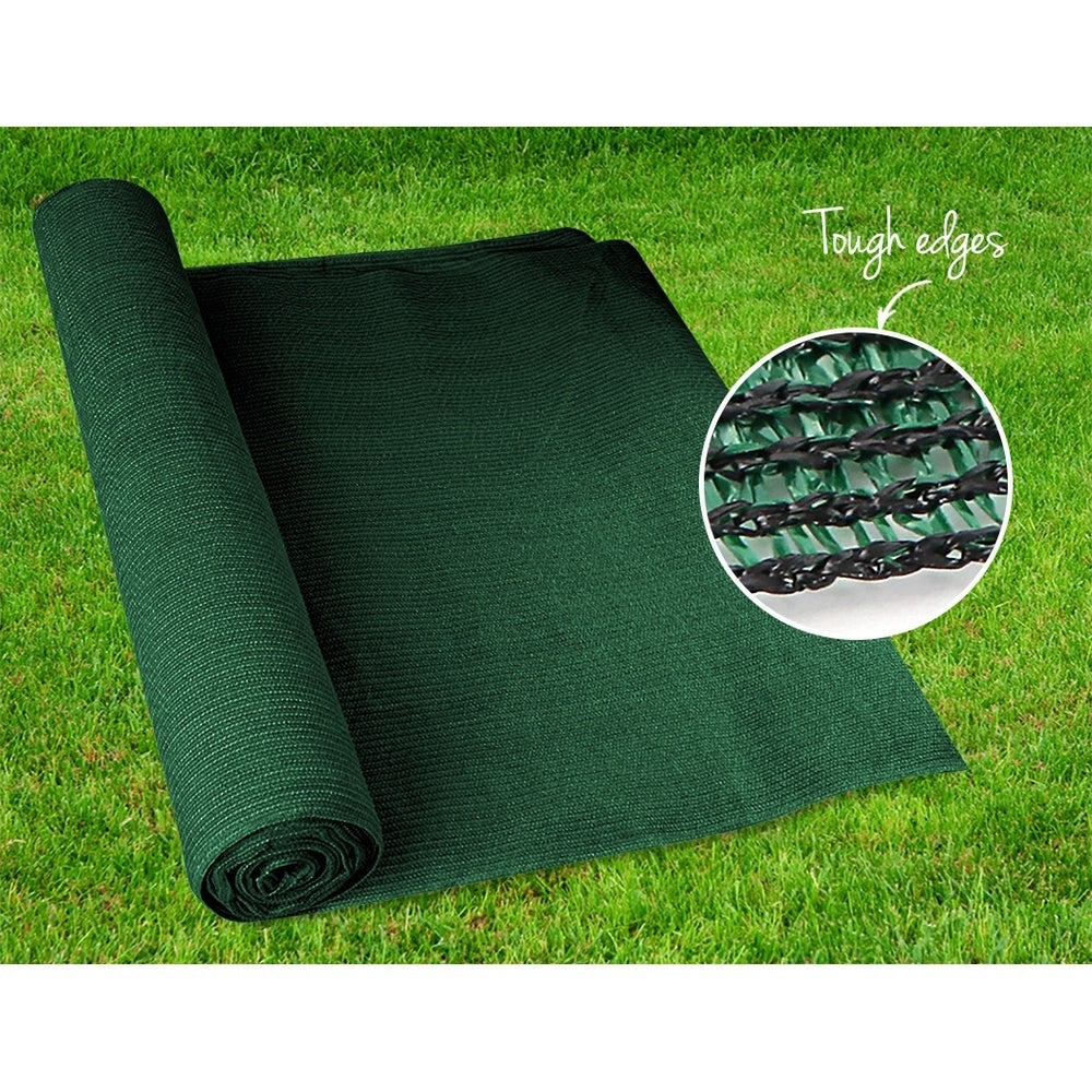 90% Sun Shade Cloth Shadecloth Sail Roll Mesh 1.83x20m 195gsm Green - image5