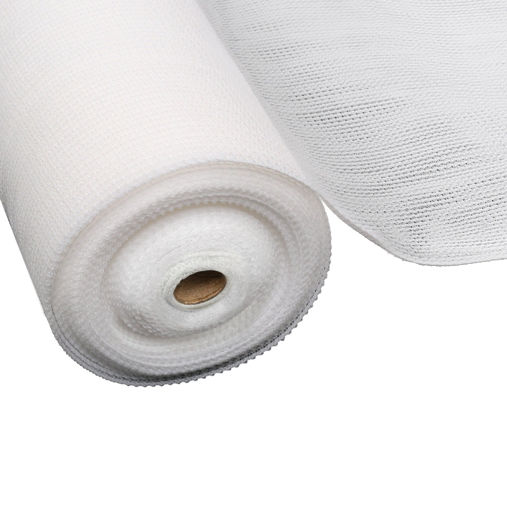 1.83x30m 50% UV Shade Cloth Shadecloth Sail Garden Mesh Roll Outdoor White - image1