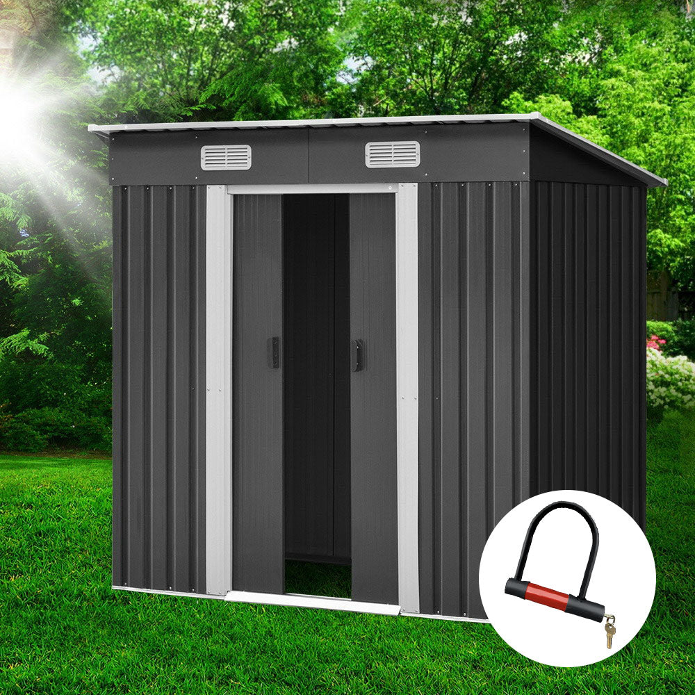 Garden Shed Outdoor Storage Sheds Tool Workshop 1.94x1.21M - image7