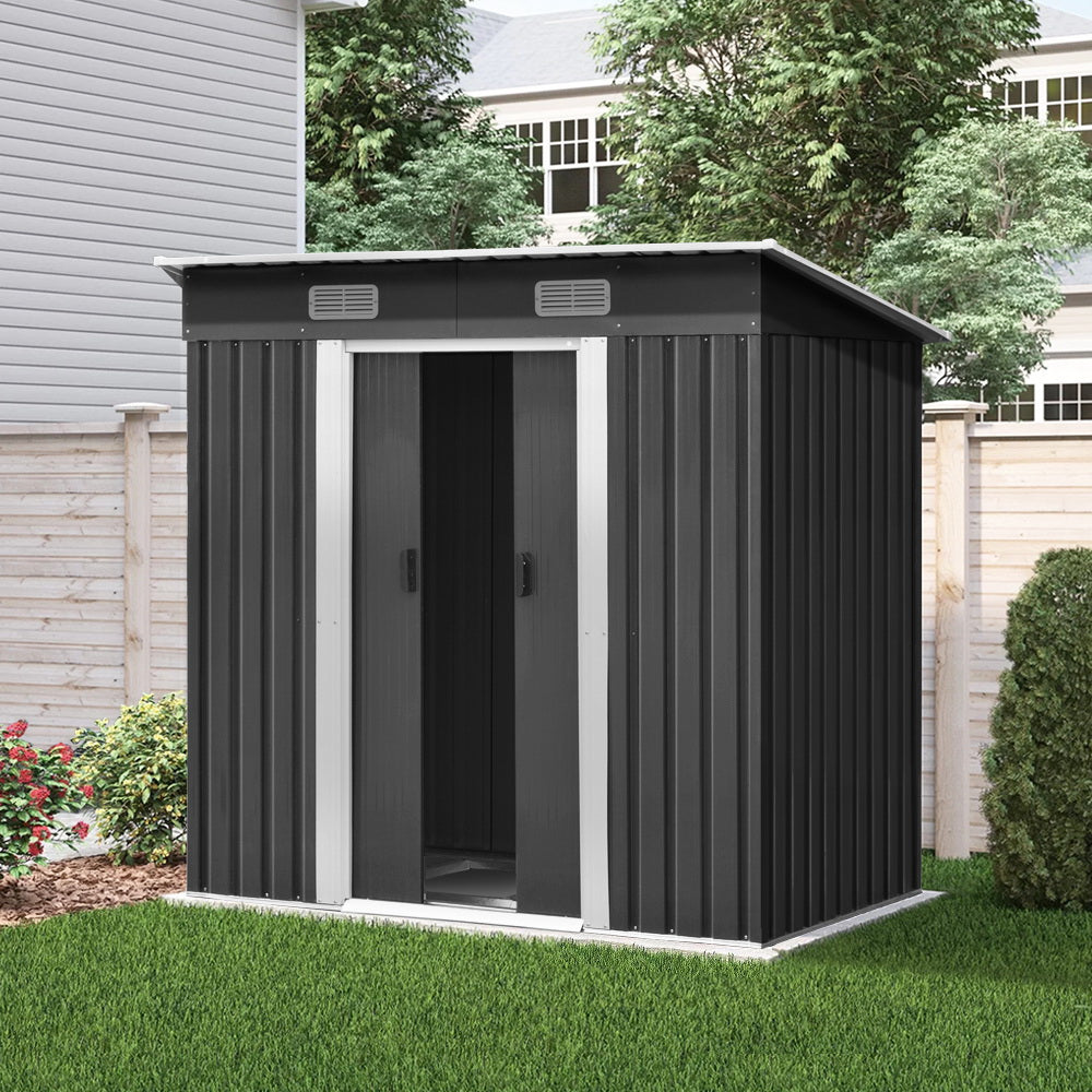 Garden Shed Outdoor Storage Sheds Tool Workshop 1.94x1.21M with Base - image9