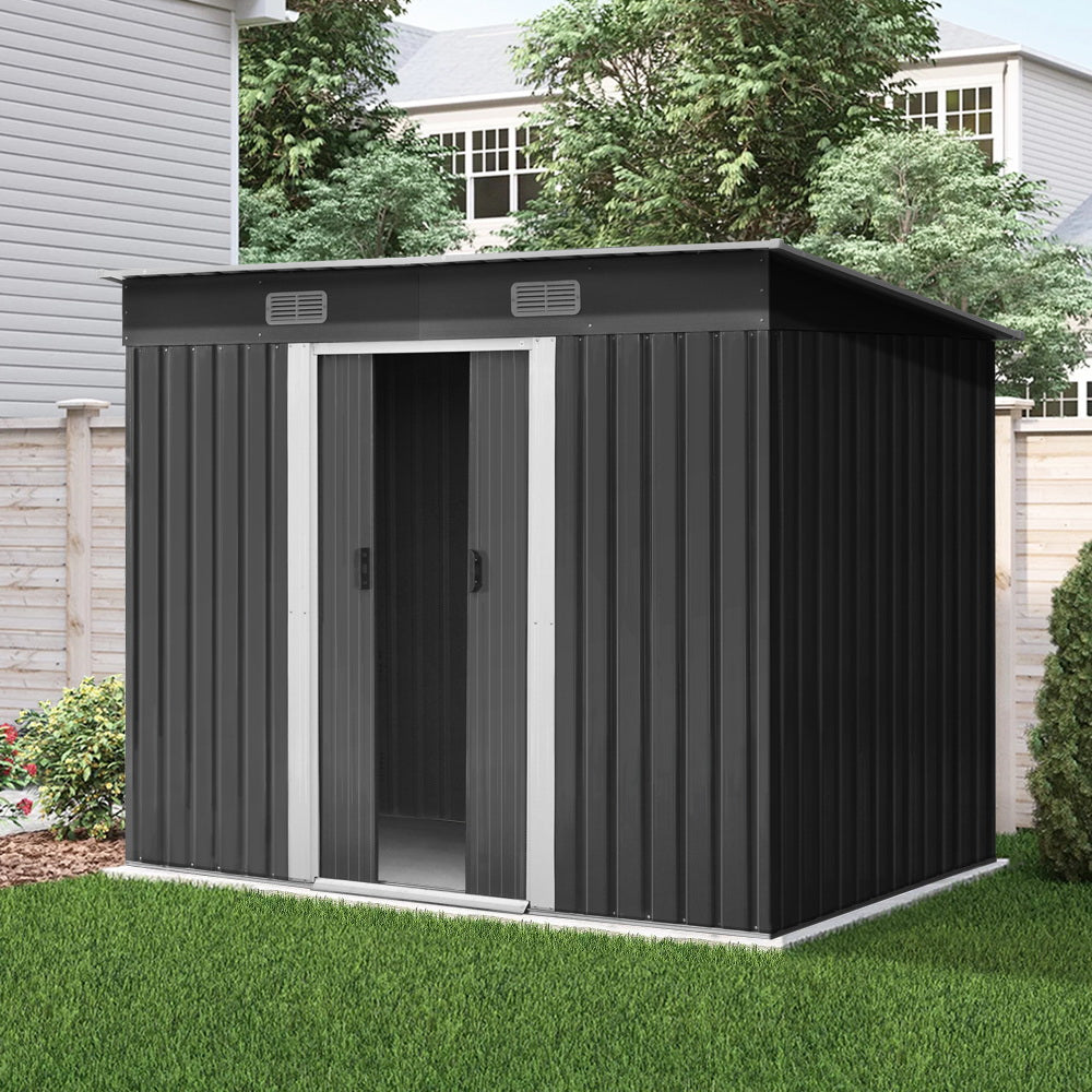 Garden Shed Outdoor Storage Sheds Tool Workshop 2.38x1.31M - image9