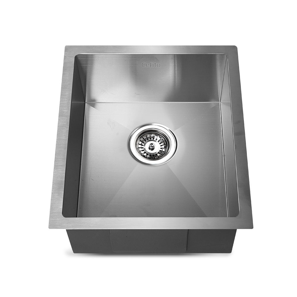 Stainless Steel Kitchen Sink 390X450MM Under/Topmount Sinks Laundry Bowl Silver - image3