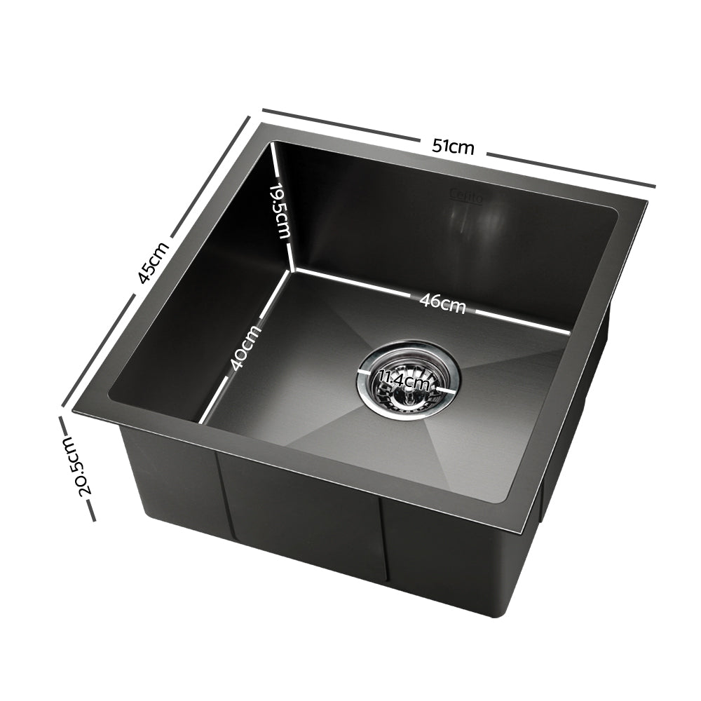 510x450mm Nano Stainless Steel Kitchen Sink - image2