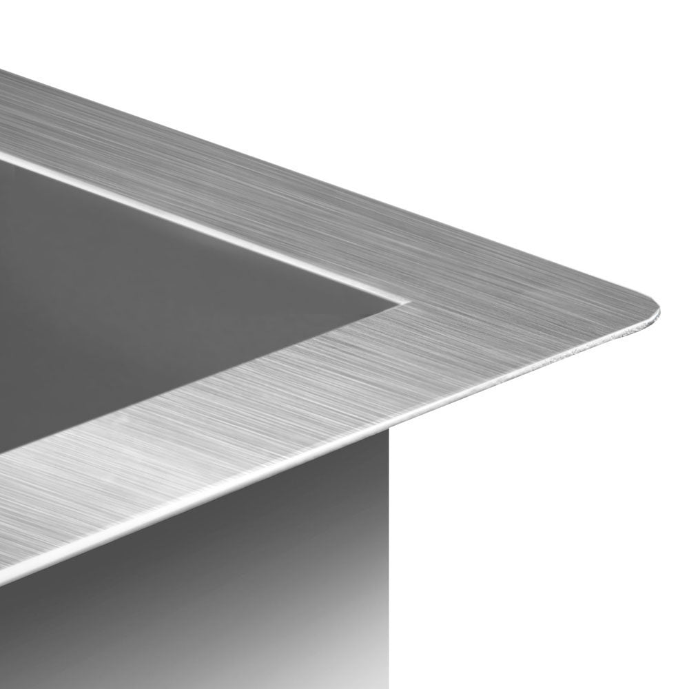 Stainless Steel Kitchen Sink 340X440MM Nano Under/Topmount Sinks Laundry Silver - image5